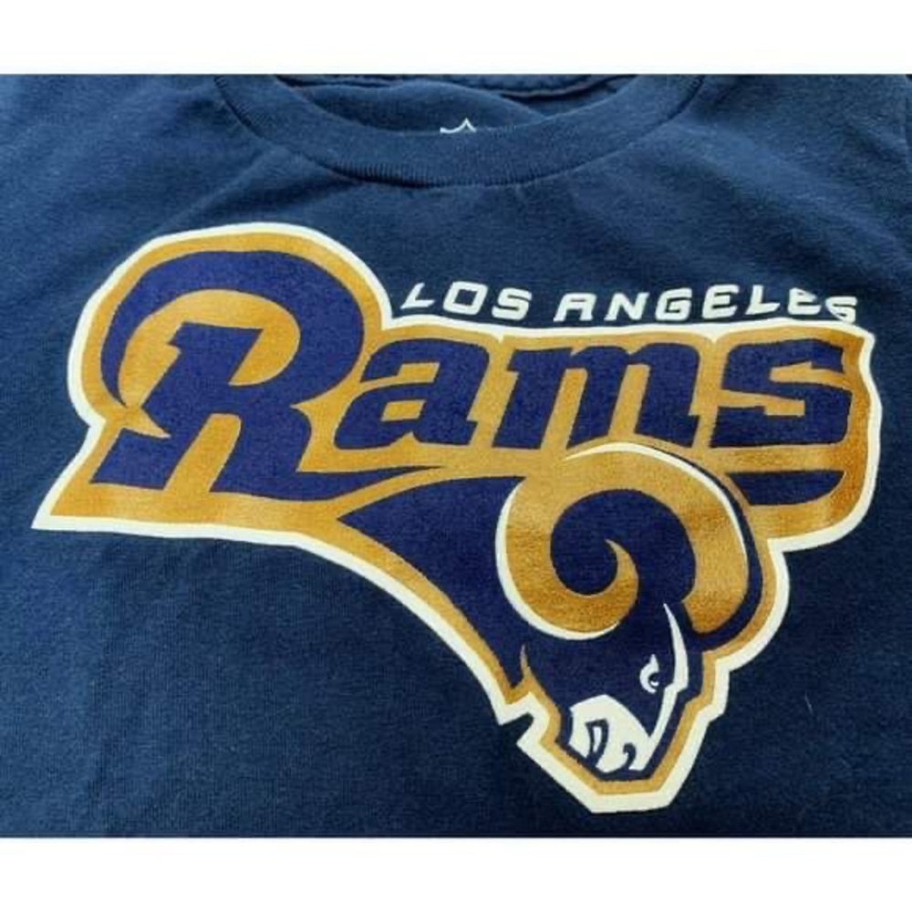 NFL Los Angeles RAMS Short Sleeves Logo Tee - Picture 5 of 7